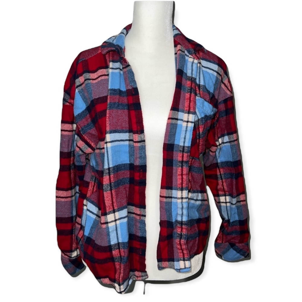 Pink Rose flannel size S